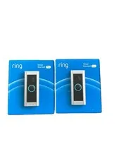 Ring Wired Doorbell Pro 3D Motion HD Video Smart WiFi Doorbell  Nickel Lot Of 2