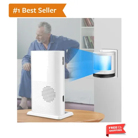 Rechargeable Motion Sensor Alarm for Elderly - 5 Volume Levels & Vibration Mode