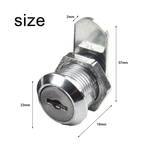 Protect Your Valuables with Cam Locks for Doors and Lockers Comes with 2 Keys