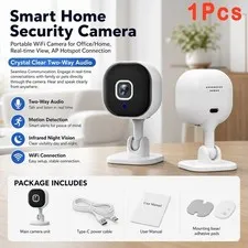 High Grade HD Wireless Indoor Surveillance Camera for Home Office Pet Monitoring