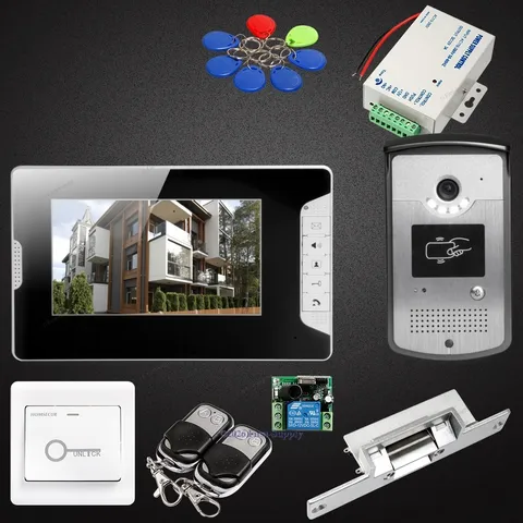 7inch Hands-free Video Door Entry Call System with Intra-monitor Audio Intercom