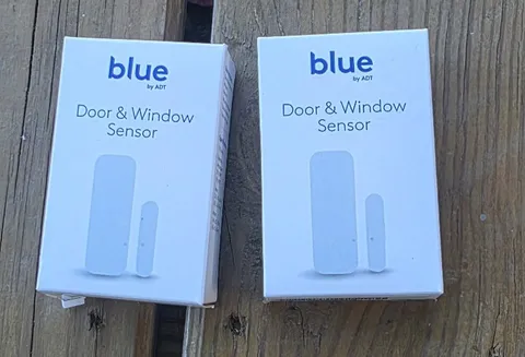 Single Blue by ADT Door and Window Sensor for Home Security Model SSH1R0