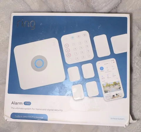 Ring Alarm Pro 8-Piece Security System w/ eero Wi-Fi 6 Router, White OPENED BOX 