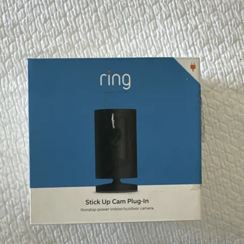 Ring Stick Up Cam Plug-In Indoor/Outdoor 1080p Security Camera Black - Brand New