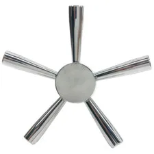 Gun Safe Handle - Premium 5 Spoke Handle with Chrome For Safe / Vault Handle