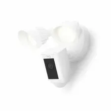Ring Floodlight Cam Wired Plus Surveillance Camera - White- New