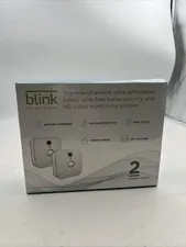 Blink Motion Detection Indoor Home Security Camera System - 2 Pieces, White New!