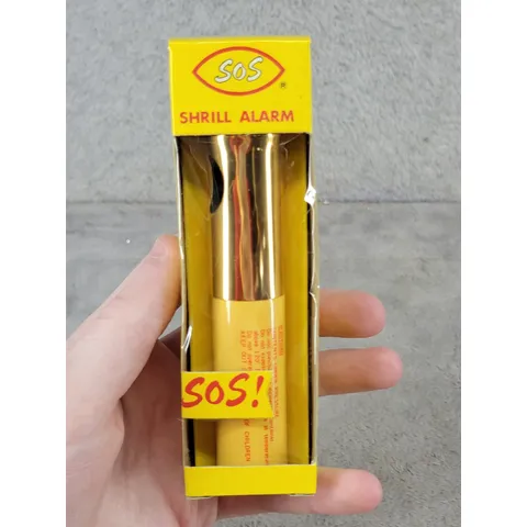 SOS Shrill Alarm Personal Security Pocket Size Yellow Gold TO-MG Made in Japan