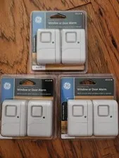 GE Window Or Door Alarm 45115 New, Lot of 3 2-packs