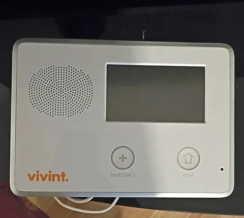 Vivint Touchscreen Home Security Control Panel w/ Emergency Button, White