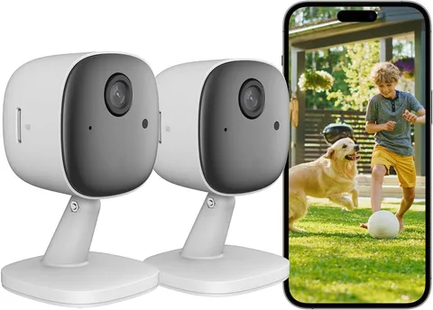 2PCS 1080P Indoor Security Camera for Baby Monitor Dog Camera w/Motion Detection