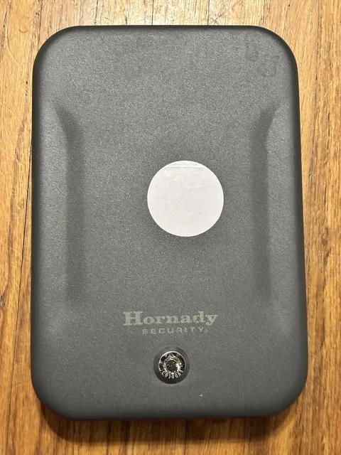Hornady Security Key Lock Box Pistol Gun Safe Portable Travel Metal No Key
