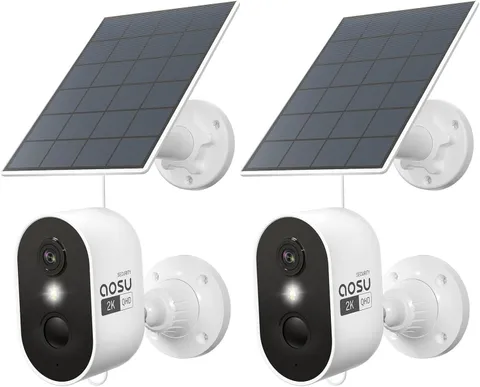 2K Solar Security Cameras Wireless Outdoor, Solar Outdoor Camera for Home Securi