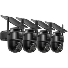 Solar Powered Outdoor Security Cameras 4Pack