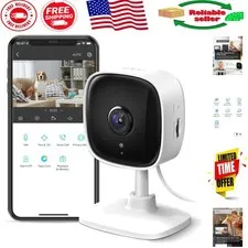 Smart Indoor Security Camera with 1080P HD Quality, 2-Way Audio, & Voice Control