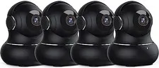 2K Indoor Security Camera, Cameras for Home Security with 360°Motion Detectio...