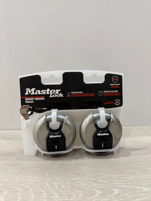 Master Lock M50XT Magnum Shrouded Padlocks Keyed Alike 2Pack Stainless Steel NEW