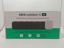 Blink Outdoor 4 XR - 6 Wireless Security Cameras + Sync Module Range 400Ft New