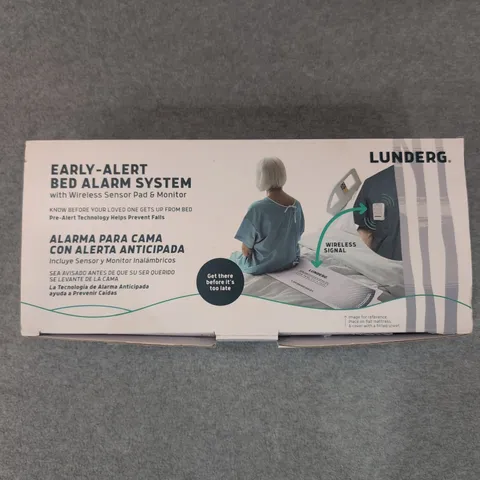Lunderg Early Alert Bed Alarm System Wireless Sensor Pad Monitor Fall Prevention