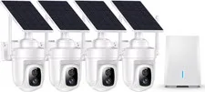 4K Security Cameras Wireless Outdoor with Local Storage Base,No Subscription Req