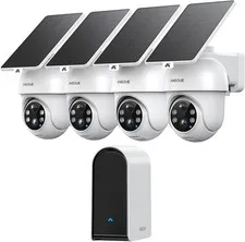 *SEALED* Ansque Wireless Solar Security 4 Camera Kit with Color Night Vision