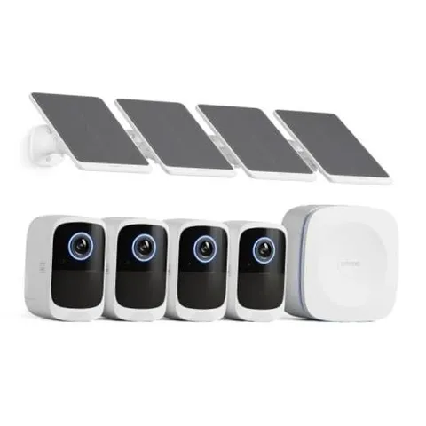 4K Security Cameras Wireless Outdoor/Indoor, Battery Cameras White-4-Cam-Kit