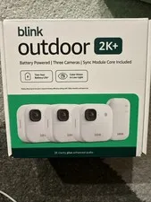 New BLINK OUTDOOR 2K+ WIRELESS SECURITY CAMERA 3 CAMERA SYSTEM FAST SHIP