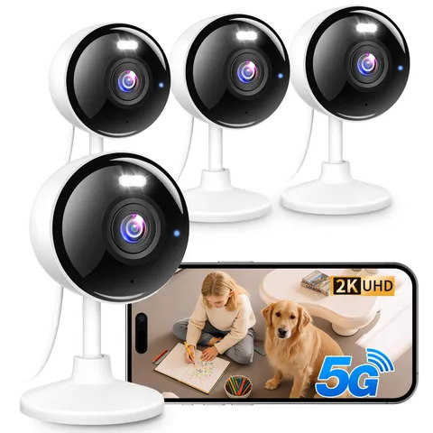 2K Cameras for Home Security 5G & 2.4G WiFi Security Camera Indoor Outdoor for