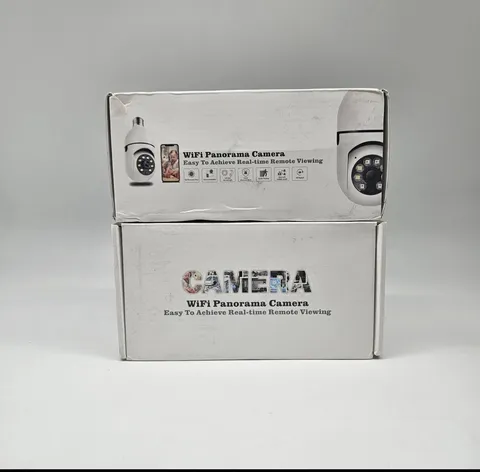 2 WIFI Panorama 360 Camera’s White Real Time Remote Viewing Voice Color Playback