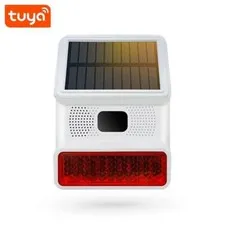 433MHz Wireless Outdoor Solar Alarm Siren Flashing Light Home Security Alarm