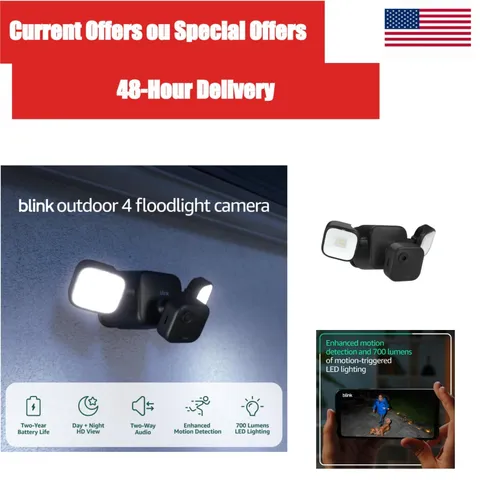 Blink Outdoor 4 Floodlight Camera 1080p HD Wireless Security Camera