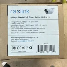 Reolink RLC-410 4MP 2560x1440 PoE IP Bullet Camera ONVIF Night Vision