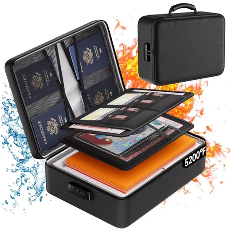 Portable Waterproof Document Holder with Combination Lock