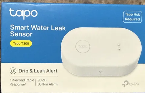 Smart Water Leak Detector Sensor - Wi-Fi, 90dB Alarm, App Alerts, Alexa & Google