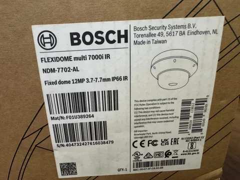 Bosch NDM-7702-AL FLEXIDOME multi 7000i IR Fixed dome 12MP IP66 New OEM NextDay 
