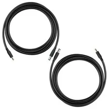KSK Chewproof Power Cable for Solar Panel Connector, 5.5x2.1 to 4.0x1.7 Black