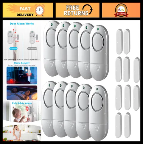 120dB Window Door Alarm - Home Security Alarm System, Pool Safety Alert
