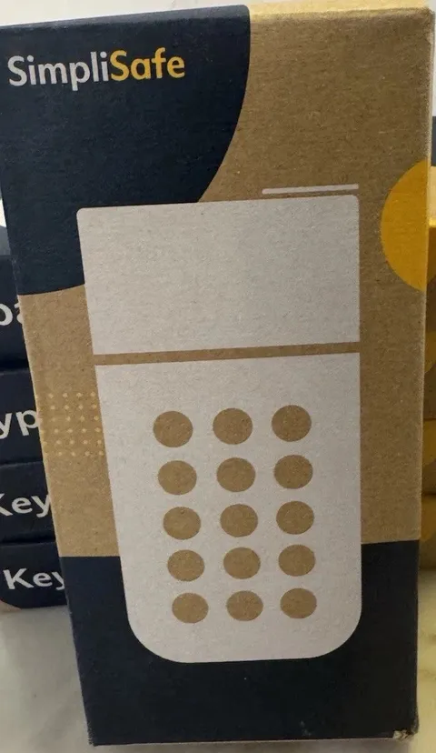 ONE SimpliSafe Wireless Keypad White Home Security Alarm System New Open Box