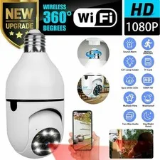 IR E27 Light Bulb IP Camera 1080P HD Wireless Wifi Smart Home Security Camera