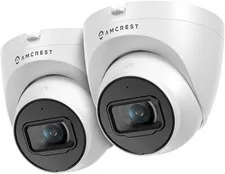 2 Pack Amcrest UltraHD 4K Outdoor Security IP Turret PoE