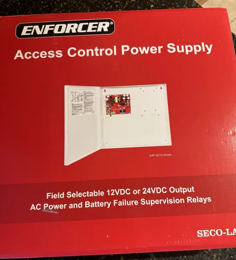 Seco-Larm Enforcer Access Control DC Power Supply, 1 Output, 5A/12VDC  EAP-5D1Q