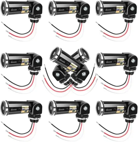 10 Pack Dusk to Dawn/Day Night Sensor, Photoelectric Switch, Photo Cell Sensor