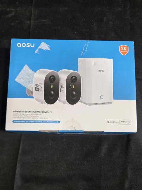 aosu 2K Wireless Security Camera System C6L 2-Cam + Base Kit