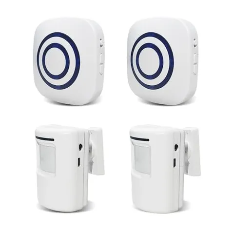 Motion Sensor Door Chime for Store - Wireless Driveway Alarm with 2 Receivers...