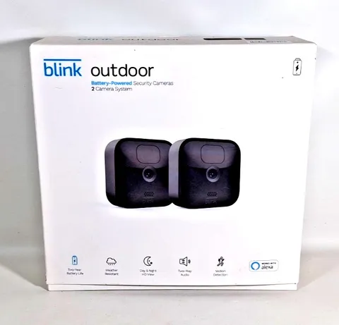 Blink Outdoor Security Camera System 3rd Generation Battery Powered 2 Camera
