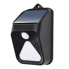 LED Solar Powered Alarm Warning Light Strobe Motion Sensor Lamp Alert Waterproof