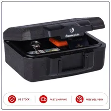 SentrySafe 1200 Fire-Resistant Safe Box Key Lock 0.18 Cu Ft Black