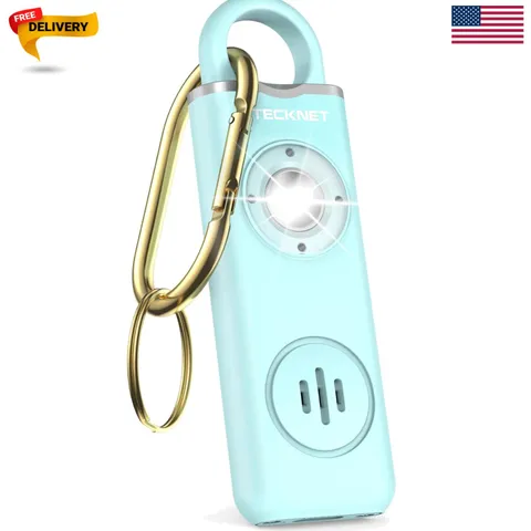 Portable 130dB Self Defense Alarm Keychain - Lightweight & Easy Activation