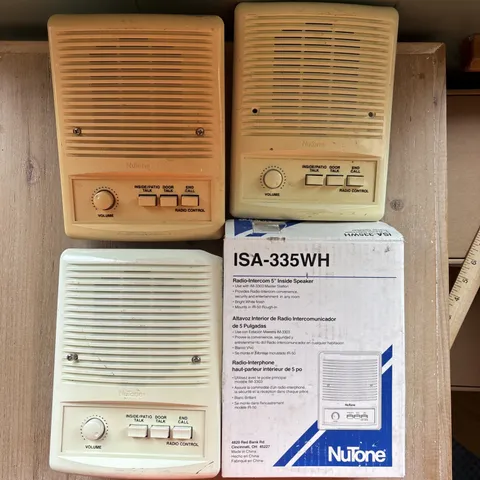 NuTone ISA-335WH / Radio Intercom  5” / Inside Speaker / Lot Of 4