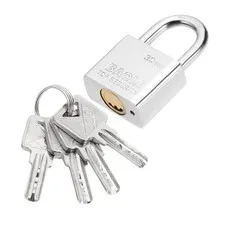 29 x 15 x 50mm Heavy Duty Lock Alloy Steel High Security Padlock 4 Keys